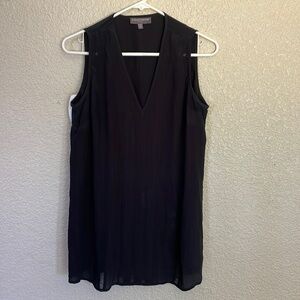 A Pea in The Pod black silk maternity shirt